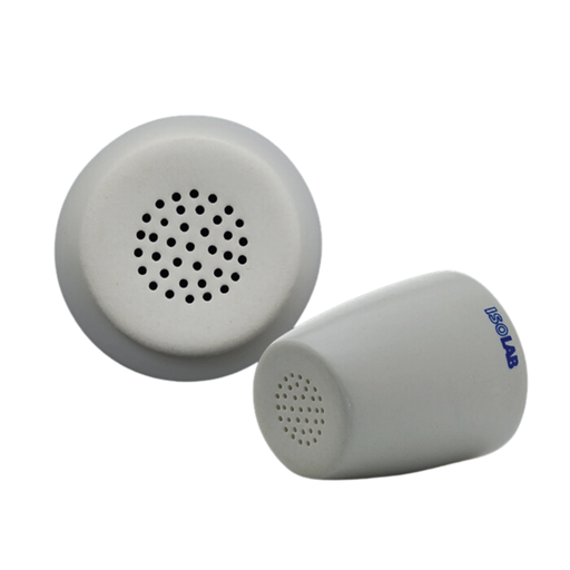 crisol de porcelana esmaltada con base perforada , Isolab