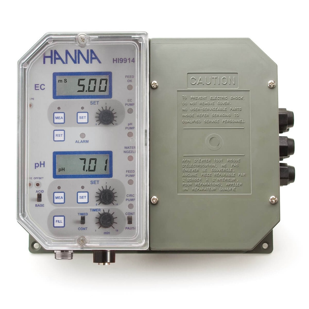 Controlador de pH de un punto de ajuste para montaje en pared grado industrial