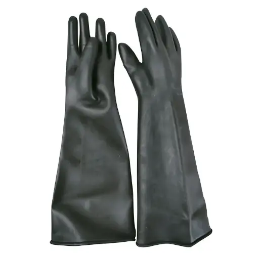 guantes de látex natural largos (uso industrial)