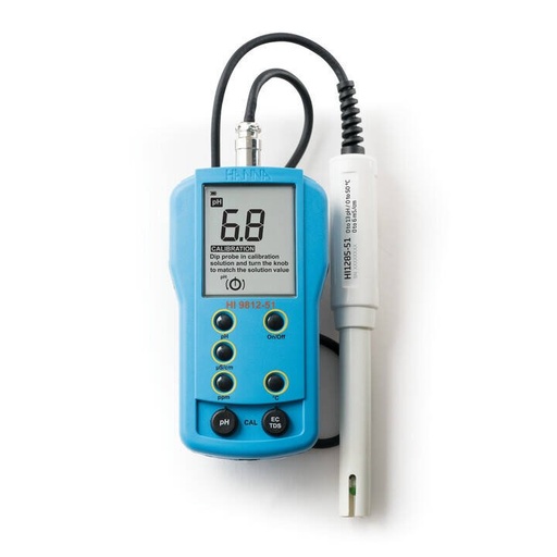 [EQ-HI9812-51] Medidor de pH/CE/TDS/Temperatura con electrodo