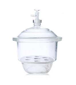 [LUZ-1409] desecador de vidrio con vacio 210 mm c/placa Luzeren