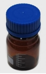 [LUZ-1569] frasco vidrio ambar graduado 100ml Luzeren