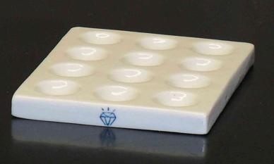 [LUZ-1150] placa mazzini de porcelana, 12 pozos. Luzeren