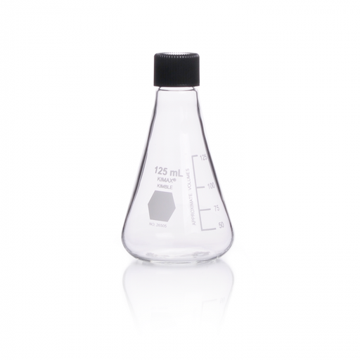 [26505-500] matraz erlenmeyer  c/ rosca y tapa fenólica 500 ml Kimax