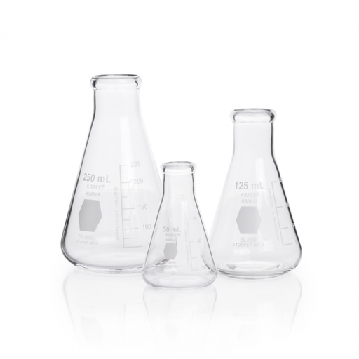 [26500-50] matraz erlenmeyer graduado, boca reforzada 50 ml Kimax