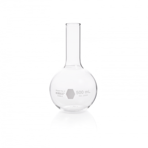 [25000-500] matraz florencia, fondo plano, boca reforzada 500 ml Kimax