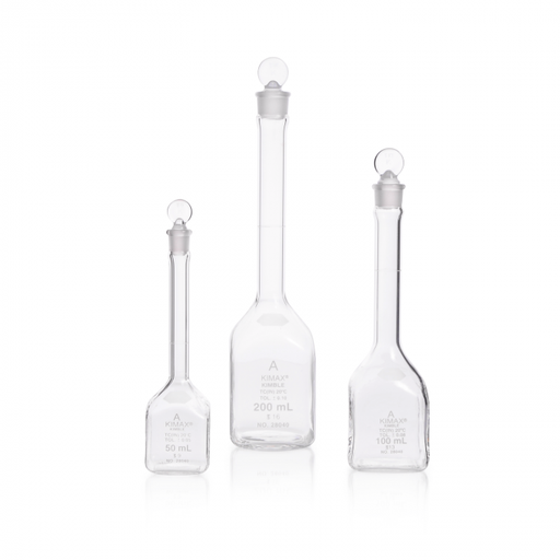 [28016-50] matraz volumétrico "a" ray-sorb, tapón ptfe 50 ml Kimax