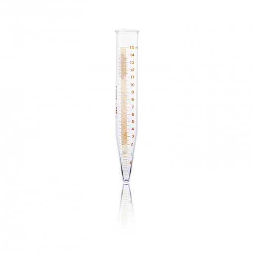 [45164-15] tubo de centrífuga fondo cónico, "p.c"., graduado, escala roja 15 ml Kimax