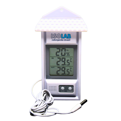 [059.03.004] Termohigrómetro Electrónico con Sensor Externo para Modos IN/OUT, Isolab