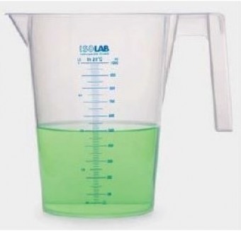 [MAT-ISOLAB-026.04.902] Jarra de PP forma alta 2000ml graduado azul