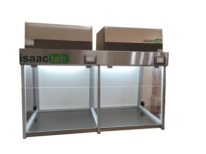 fv-125b base tubular desmontable para campana de 140 cm. isaac-lab 