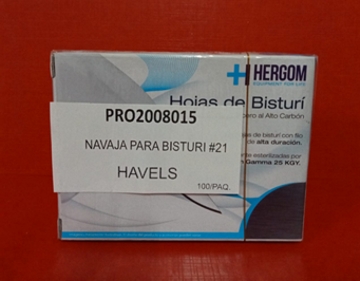 [LUZ-8015] navaja para bisturi #21 Luzeren
