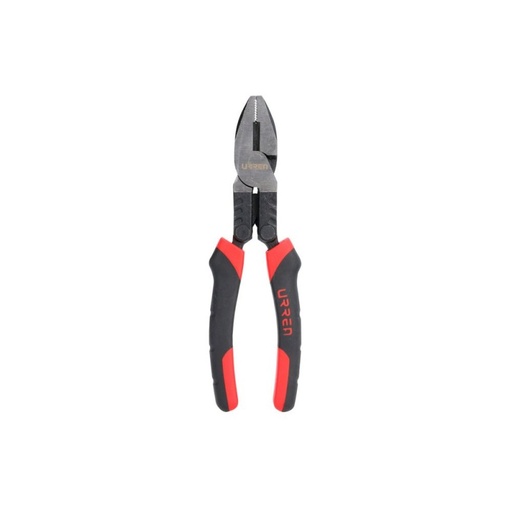[URR-267GCA] pinza para electricista  con mango bimaterial palanca  compuesta de 8" universal
