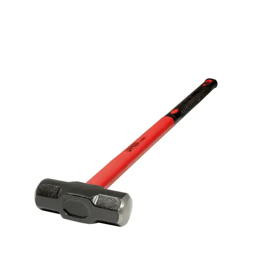 [URR-1436GFV] v marro octagonal cabeza  maquinada con mango de fibra de  vidrio de 36", 6 lb