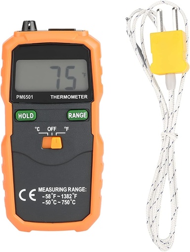 [EQ-CiS-PM6501] Digital Thermocouple Type K Thermometer without probe