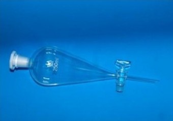 [LUZ-1520] embudo de separacion llave de vidrio 1l Luzeren