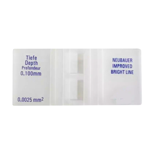 [LUZ-2444] Cámara de Neubauer con Línea Doble Brillante – Vidrio Esmerilado para Conteo Celular de Alta Precisión, Luzeren
