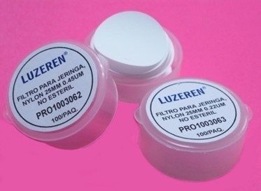 [LUZ-3062] membrana de nylon 20mm 0.45um no estéril c/100 Luzeren