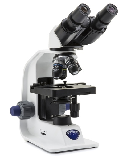 [B-159R-PL] b-150 microscopio binocular de campo claro, 1000x, plan, baterías recargables