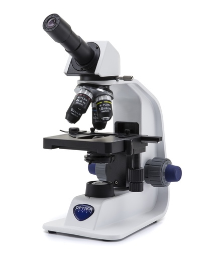 [B-153R-PL] Microscopio Monocular B-153R-PL – 600x, N-PLAN, Batería Recargable - Optika