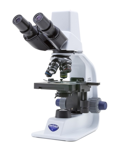 [B-150P-BRPL] b-150 microscopio polarizador binocular, 400x, plan, pilas recargables