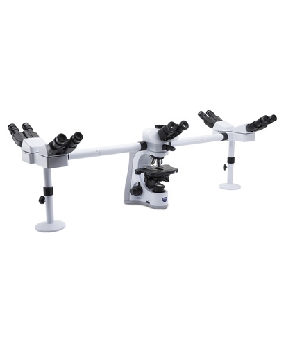 [B-510-5] b-510 microscopio de discusión trinocular, 1000x, ios plan, 5 cabezales