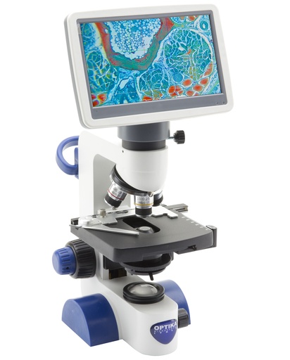 [B-62V] Microscopio Monocular Digital B-62V con Monitor de 7” - Optika