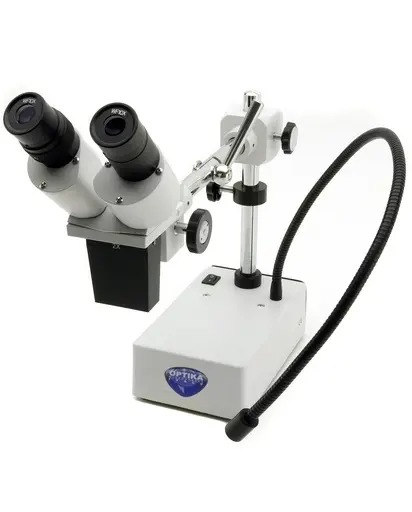 [ST-50LED] Estereomicroscopio ST-50LED | 20x | Brazo Flexo LED | Estativo con Barras en Cruz - Optika 