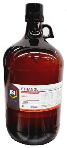 [IB15724] etanol anhidro 4l. ibi scientific