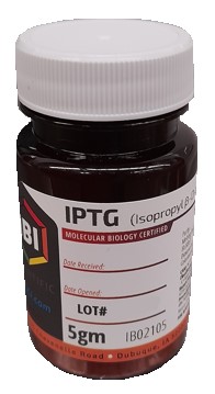 [IB02105] isopropiltiogalactosido: iptg, 5g. ibi scientific