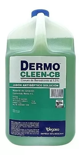 [dermocleen4L] jabón antiséptico benzalconio jabón 4 l cleen cb 