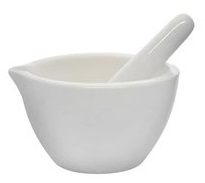 [EIS-7108] mortero de porcelana con mano 60ml. eisco.