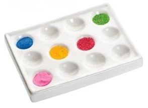 [EIS-7109] placa mazzini de porcelana 12 cavidades. eisco.