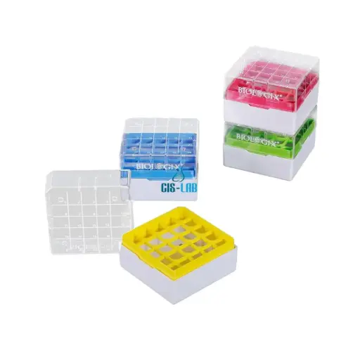 [BG-90-9250] Caja Criogénica de Policarbonato para 25 Tubos de 1.5/2.0 ml - Biologix