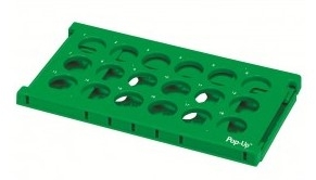 [HS24319] gradilla doblable para 18 tubos de 50ml 2/pq. heathrow scientific