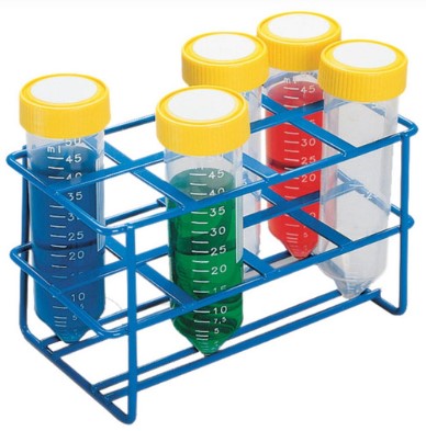 [HS232461] gradilla de acero para 8 tubos de 50ml. heathrow scientific