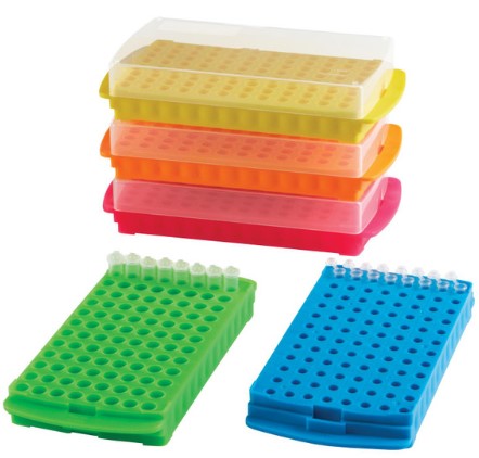 [HS2345B] gradilla reversible pp para 96 tubos. heathrow scientific