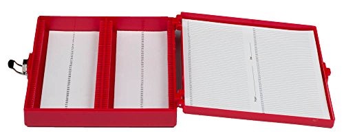 [HS15994P] caja de plastico para 100 portaobjetos. heathrow scientific