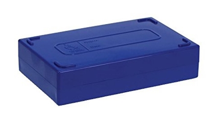 [HS15989A] caja azul pp para 25 portas. heathrow scientific