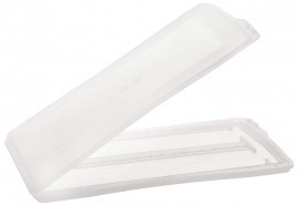 [HS15983B] caja pp para transportar 2 portaobjetos. heathrow scientific