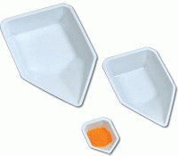[HS1419A] charola de plastico para pesar 43*58*13mm. heathrow scientific
