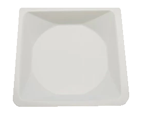 [HS1420C] charola polietileno para pesar 140x140x22mm. heathrow scientific