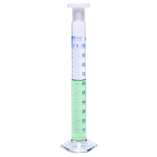 [016.01.901] Cilindro Graduado Clase A 1 Litro con Certificado de Conformidad, Vidrio Borosilicato, Isolab