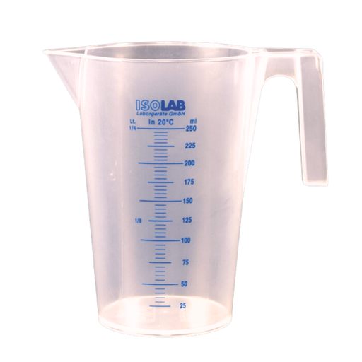 [026.04.902] Vaso de Polipropileno con Asa y Escala Azul 2 Litros, Isolab