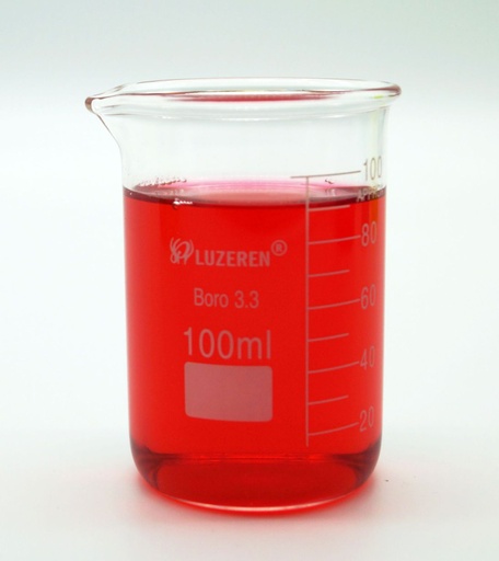 [GL41101-100] Vaso de vidrio boro 3.3 de 100ml. Luzeren