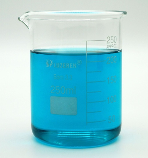 [GL41101-250] Vaso de vidrio boro 3.3 de 250ml. Luzeren