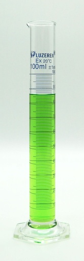 [GL41601H-100] Probeta de vidrio borosilicato 3.3 Clase B 100 mL – Luzeren